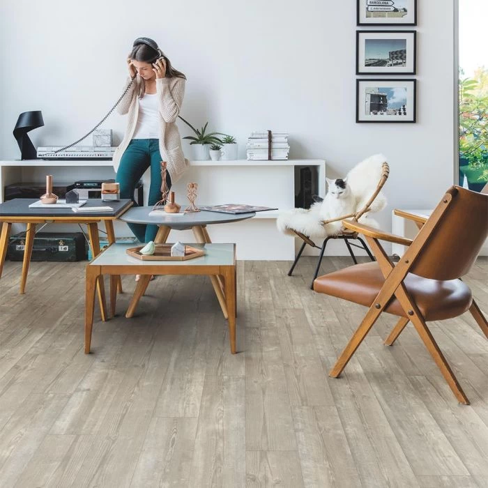 Quick-Step Alpha Vinyl Bloom Morning Mist Pine AVMPU40074 Rigid Vinyl Flooring