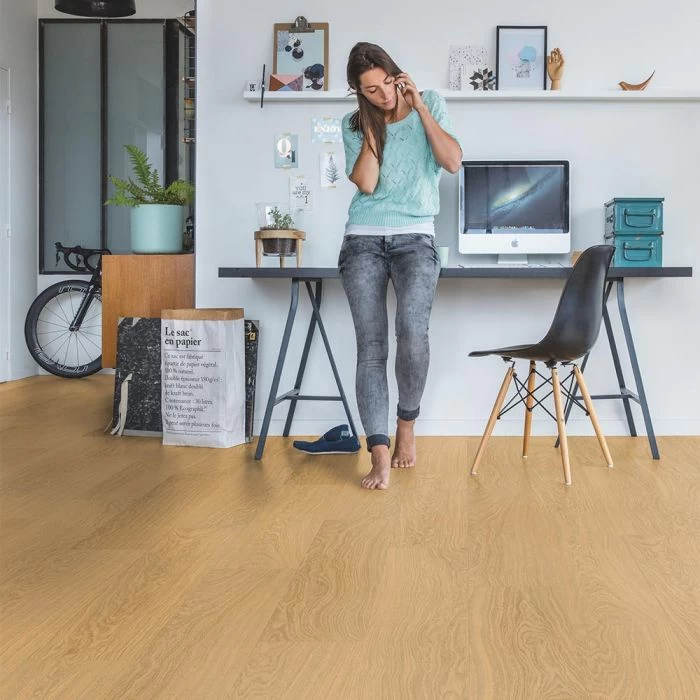 Quick-Step Alpha Vinyl Bloom Pure Oak Honey AVMPU40098 Rigid Vinyl Flooring