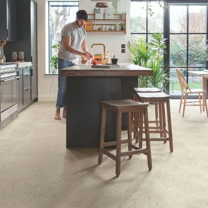 Quick-Step Alpha Vinyl Illume Pebble Concrete AVMTU40276 Rigid Vinyl Flooring