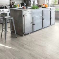 Quick-Step Alpha Vinyl Blos Canyon Oak Grey With Saw Cuts AVSPU40030 Rigid Vinyl Flooring