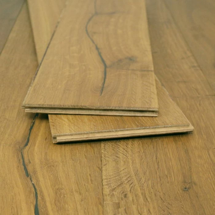 190mm Engineered Rustic Brushed And UV Oiled Honey Smoked Oak Wood Flooring 2.17m² - Image 4