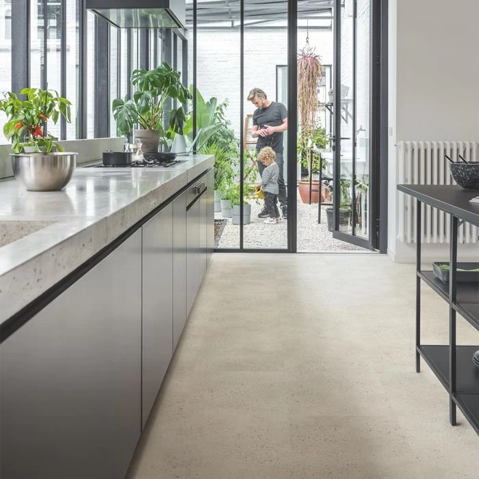 Quick-Step Alpha Vinyl Illume Oyster Concrete AVMTU40275 Rigid Vinyl Flooring - Image 5