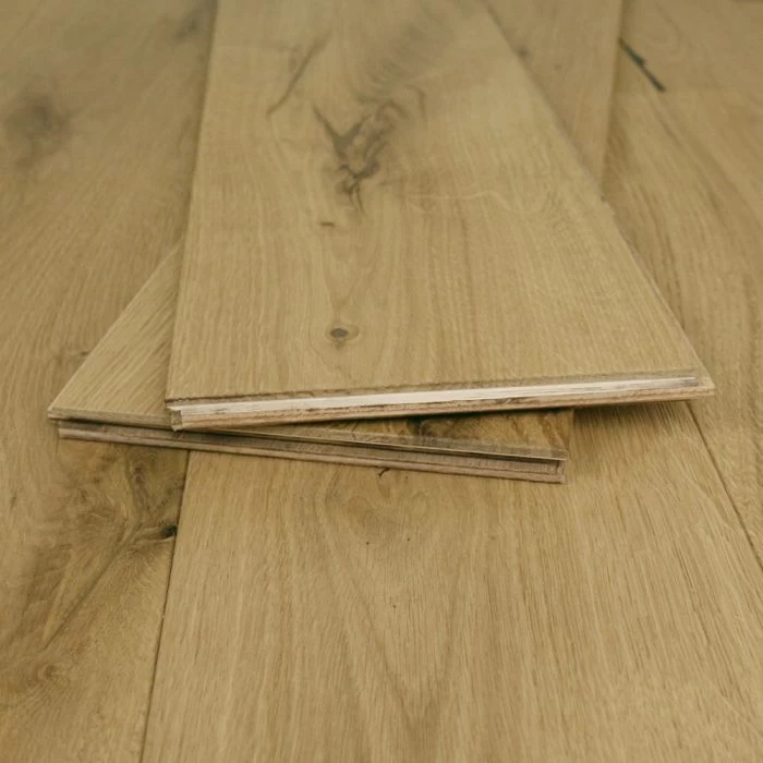 190mm Engineered Rustic Brushed And UV Oiled Oak Wood Flooring 2.17m² - Image 4