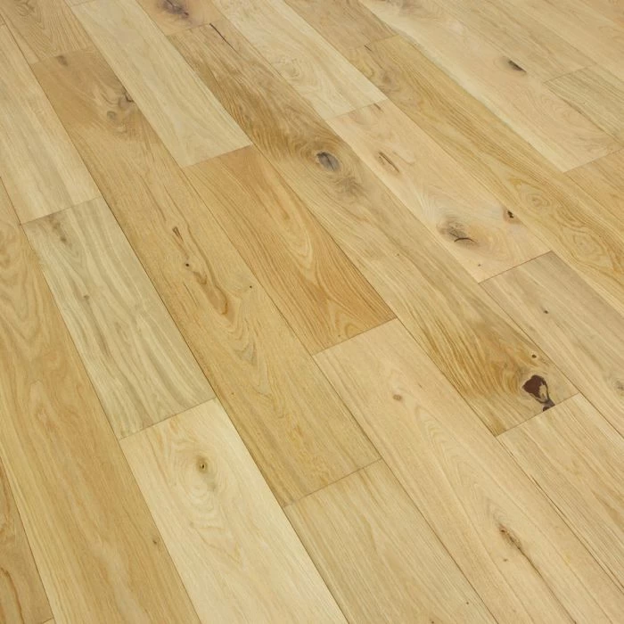 150mm Brushed & UV Oiled Engineered Natural Charnwood Oak Click Wood Flooring 1.08m² - Image 3