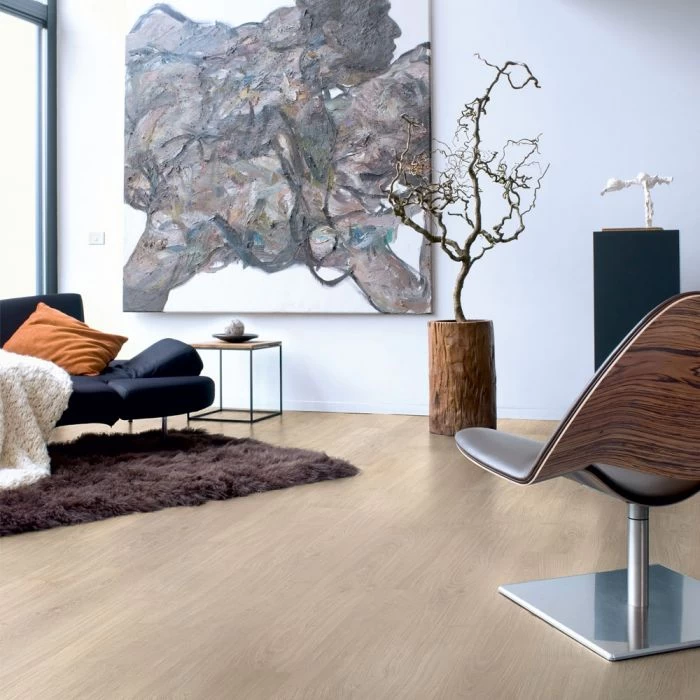 Quick-Step Eligna Light Grey Varnished Oak Planks EL1304 Laminate Flooring - Image 2