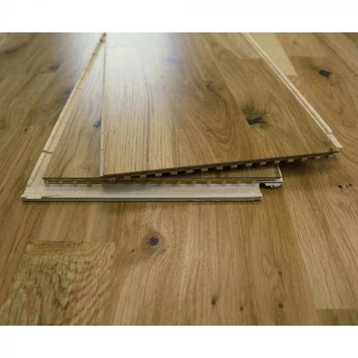 200mm Engineered Matt Lacquered 3-Strip Oak Wood Flooring 3.4m² - Image 2