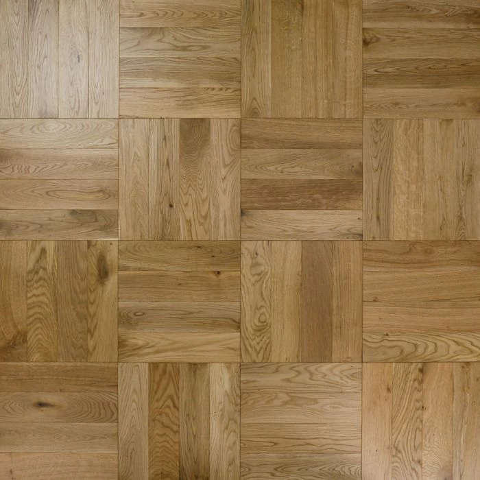 90mm Engineered Brushed & UV Oiled Natural Charnwood Oak Parquet Block Wood Flooring 1.07m² - Image 4