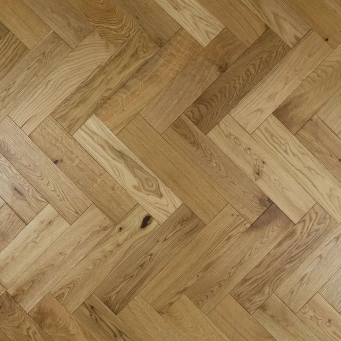 90mm Engineered Brushed & UV Oiled Natural Charnwood Oak Parquet Block Wood Flooring 1.07m² - Image 3