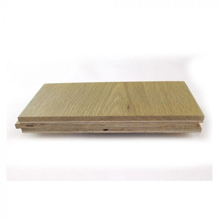 190mm Engineered Brushed And UV Oiled Light Smoked Oak Wood Flooring 2.09m² - Image 4