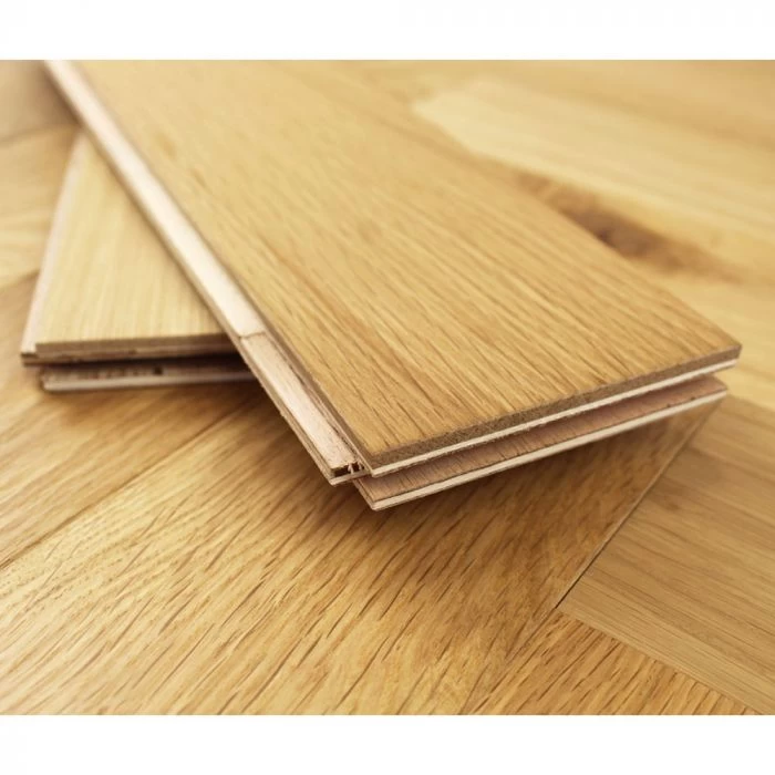 90mm Herringbone Oiled Engineered Rustic Oak Parquet Wood Flooring 1.44m² - Image 3