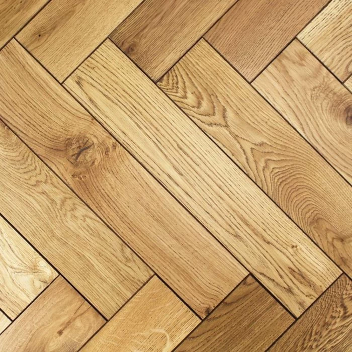 100mm Herringbone Engineered Black UV Oiled Oak Parquet Wood Flooring 0.5m² - Image 2