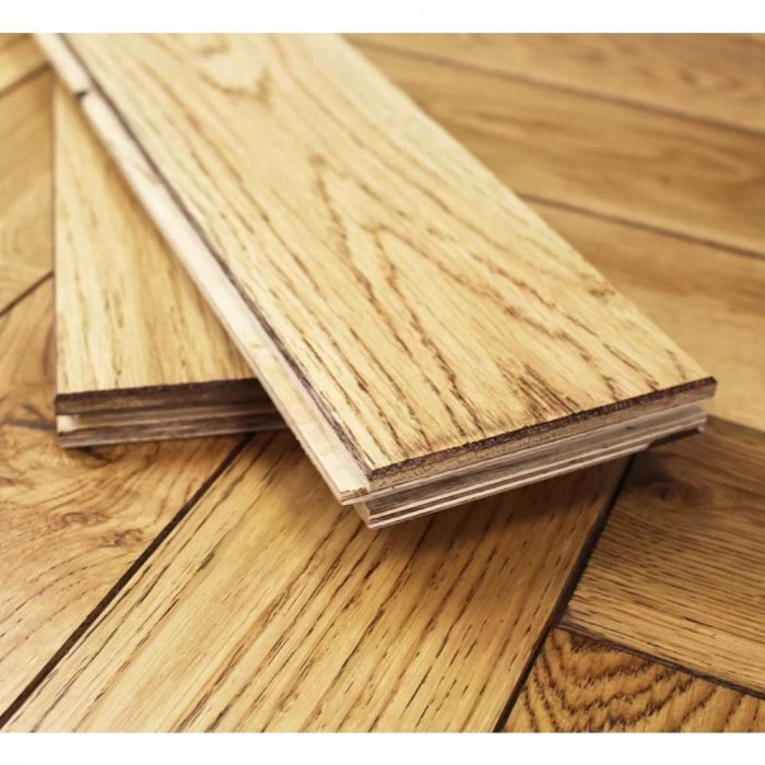 100mm Herringbone Engineered Black UV Oiled Oak Parquet Wood Flooring 0.5m² - Image 3