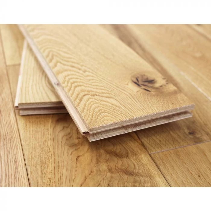 125mm Lacquered Engineered Rustic Oak Wood Flooring 2.2m² - Image 3