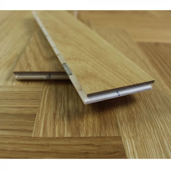 70mm Herringbone Engineered Prime Oak Oiled Parquet Wood Flooring 1.47m² - Image 3
