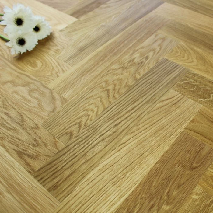 70mm Herringbone Engineered Rustic Oak Oiled Parquet Wood Flooring 1.47m²