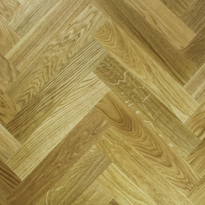 70mm Herringbone Engineered Rustic Oak Oiled Parquet Wood Flooring 1.47m² - Image 2