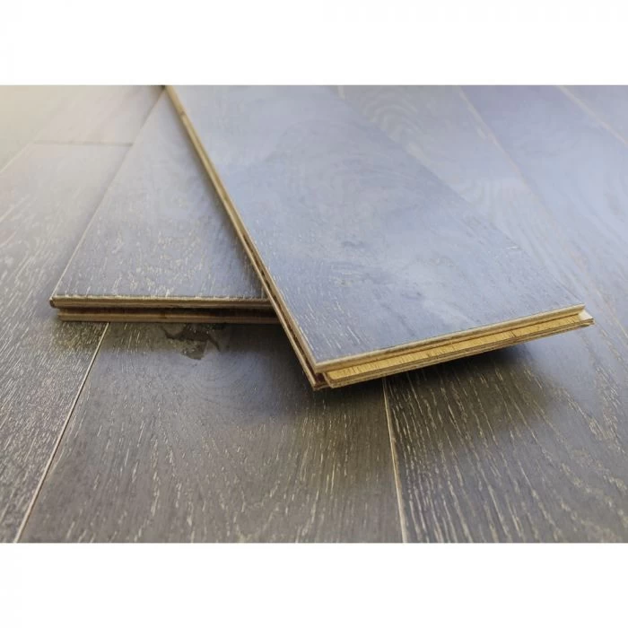 150mm UV Oiled Engineered Deep Night Grey Oak Wood Flooring 1.98m² - Image 3
