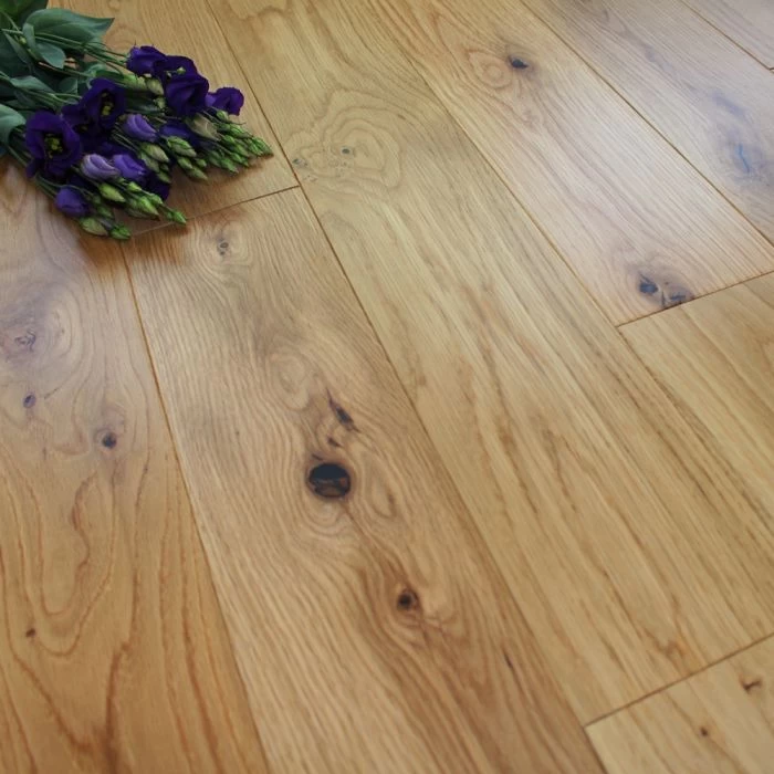 125mm Engineered Matt Lacquered Rustic Oak Wood Flooring 2.2m²
