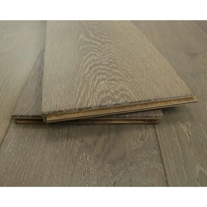190mm Handscraped & UV Oiled Engineered Fossil Oak Wood Flooring 2.17m² - Image 3