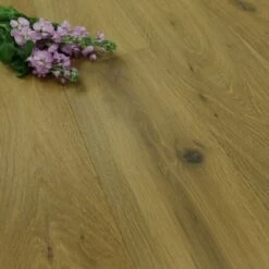 190mm Brushed, Smoked & Natural Oiled Engineered Oak Wood Flooring 2.89m²