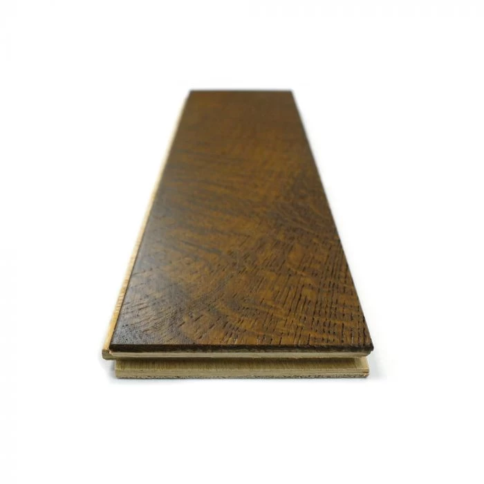 90mm Herringbone Engineered Brushed & UV Oiled Dark Smoked Charnwood Oak Parquet Wood Flooring 1.07m² - Image 7