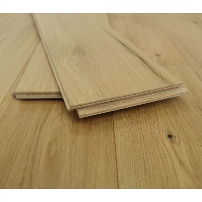 150mm Brushed & UV Oiled Engineered Natural Charnwood Oak Click Wood Flooring 1.08m² - Image 5
